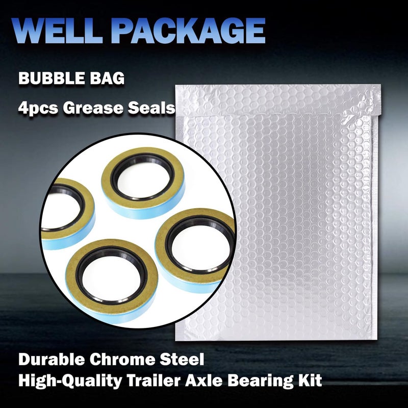 JADODE Double Lip Grease Seals 1.719''I.D x 2.565''O.D Replacement 010-019-00 (10-19) or 171255TB Spindle #84 Fits 3500 lbs Trailer Axle Hub Wheel Grease Seals - Image 5
